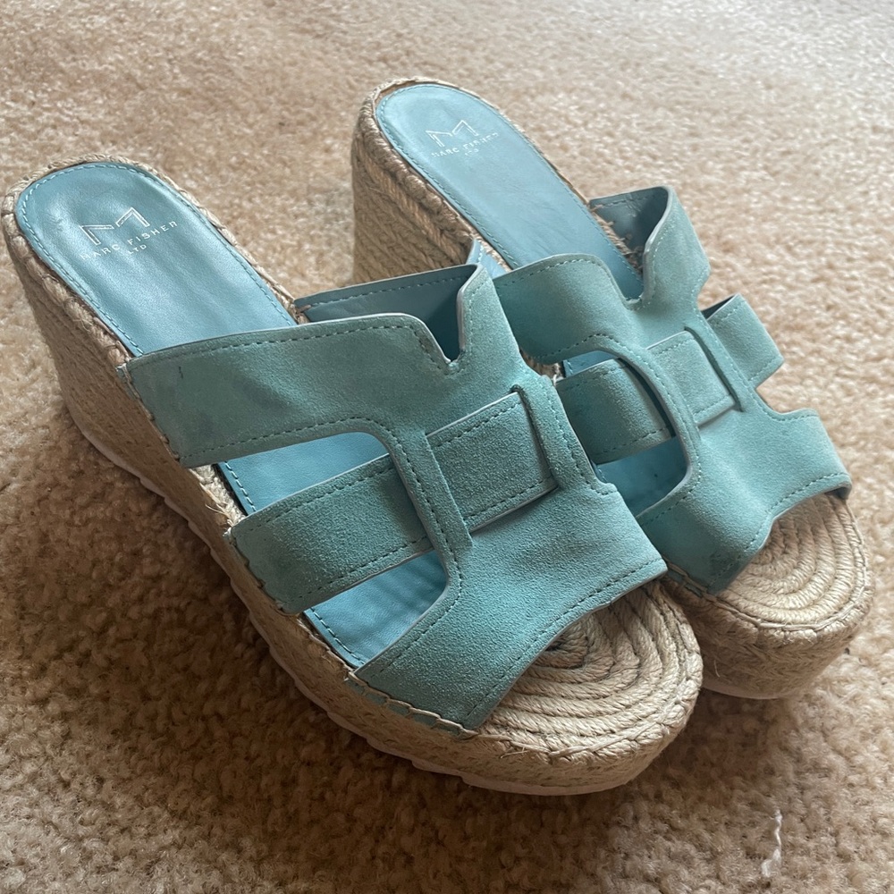 Marc Fischer Mint Wedge Sandals